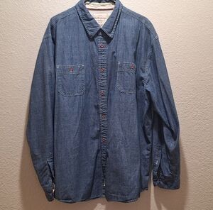 Weatherproof Casual Button Down Jean Shirt